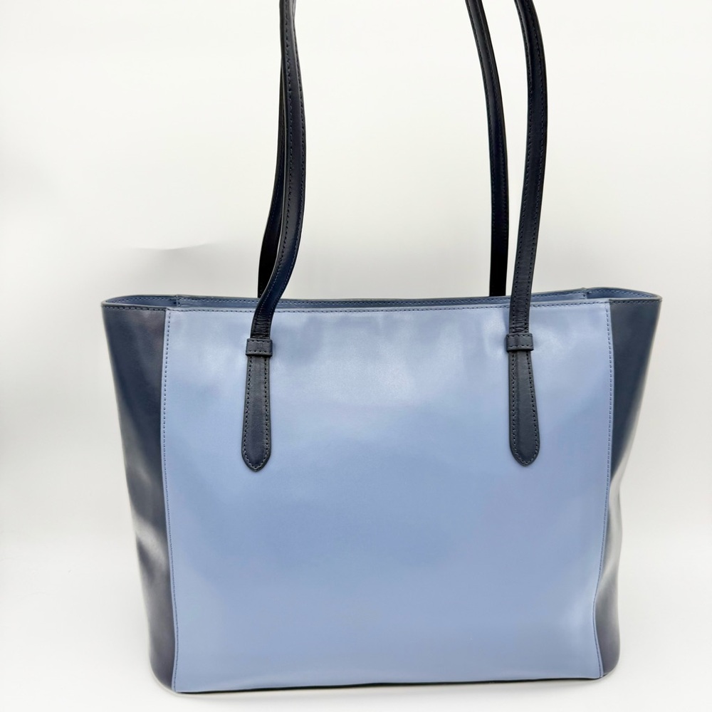 Kate Spade Blue and Black Tote Bag EUC - Picture 3 of 10